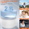 2.5L 84.54Oz Pet Water Fountain Smart Pet Drinking Fountain With Led Light 7 Pack Replaceable Filters Water Level Quiet Pump Dry-Run Protection Cat Do