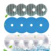 4 Pack Filter Set For Gpct4415 Pet Water Fountain Double Sponge Activated Carbon Ion Resin 8D Filter Cotton