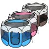 Portable Foldable Pet Tent Exercise Pen Kennel Removable Zipper Top And Bottom Water Resistant Indoor Outdoor Use For Dogs Cats Other Pets