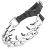 Adjustable Dog Choke Collar Training Chain Dog Necklace With Buckle For Small Medium Large Dogs