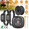 Dog Fence System Pet Containment System With 9 Adjustable Levels 2 Recivers Ipx8 Waterproof Rechargeable Underground Fence For Small Medium Large Dog
