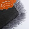Dog Bed Soft Plush Cushion Cozy Warm Pet Crate Mat Dog Carpet Mattress With Long Plush For S/M Dogs