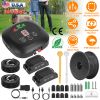 Dog Fence System Pet Containment System With 9 Adjustable Levels 2 Recivers Ipx8 Waterproof Rechargeable Underground Fence For Small Medium Large Dog
