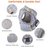 Pet Mesh Harness Dog Leash Set Reflective Chest Strap Adjustable Puppy Vest For Puppies Breeds Dogs Cats Walking Outdoor