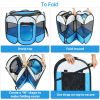 Portable Foldable Pet Tent Exercise Pen Kennel Removable Zipper Top And Bottom Water Resistant Indoor Outdoor Use For Dogs Cats Other Pets
