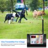 984Ft/300M Radius Electric Dog Fence Dog Training Collar Ip65 Waterproof Wireless Pets Containment System Rechargeable Dog Receiver Transmitter