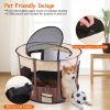 Foldable Playpen For Dog With Carry Bag Portable Travel Waterproof Indoor Outdoor Pet Cage Tent Detachable Upper Cover For Dog Cat Rabbit