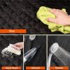 Dog Car Seat Cover Waterproof Scratchproof Pet Car Rear Protector Mat Pet Back Seat Cover With Dog Seat Belt For Car Truck Suv