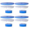 4 Pack Filter Set For Gpct4415 Pet Water Fountain Double Sponge Activated Carbon Ion Resin 8D Filter Cotton