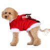 Pet Christmas Clothes Santa Claus Reindeer Antlers Costume Winter Outfit New Year Coat For Small Medium Dogs Cats Available In S/M/L/Xl