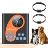 2 In 1 Wireless Dog Fence System With 2 Training Collars Invisible Dog Fence Ip68 Waterproof With 722Ft Adjustable Range Beep Vibration  Static Shock