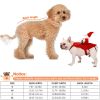 Pet Christmas Costumes Red Winter Coat For Dog Riding Santa Claus With Bell Clothes New Year Outfit Cosplay Costumes Party Dress Up For Cats