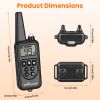 2Pack Dog Training Collars With Remote Rechargeable Dog Training Collars Ip68 Waterproof With 4 Training Modes 3 Channels For Medium And Small Dogs