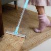Pet Hair Removal Rake With 54.33In Adjustable Telescopic Rod Multi-Fabric Dog Cat Hair Scraper Lint Shaver For Carpet Rug Clothes Couch