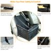 Dog Booster Car Seat Foldable Dog Booster Seat Pet Travel Carrier W/ Clip-On Safety Leash Zipper Storage Pocket For Small Medium Pets Up To 20Lbs