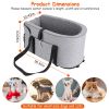 Console Pet Car Seat With Storage Pocket Booster Car Seat Portable Pet Travel Bag Machine Washable Pet Seat Fit For Small Dog Cat