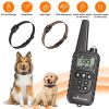 2Pack Dog Training Collars With Remote Rechargeable Dog Training Collars Ip68 Waterproof With 4 Training Modes 3 Channels For Medium And Small Dogs
