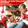 Pet Christmas Costumes Red Winter Coat For Dog Riding Santa Claus With Bell Clothes New Year Outfit Cosplay Costumes Party Dress Up For Cats