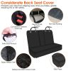 Dog Car Seat Cover Waterproof Scratchproof Pet Car Rear Protector Mat Pet Back Seat Cover With Dog Seat Belt For Car Truck Suv