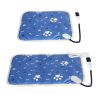 Pet Heating Pad Electric Dog Cat Heating Mat Waterproof Warming Blanket With 9 Heating Levels 4 Timer Setting Constan On Function Chewing-Resistant S/