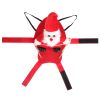 Pet Christmas Costumes Red Winter Coat For Dog Riding Santa Claus With Bell Clothes New Year Outfit Cosplay Costumes Party Dress Up For Cats