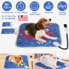 Pet Heating Pad Electric Dog Cat Heating Mat Waterproof Warming Blanket With 9 Heating Levels 4 Timer Setting Constan On Function Chewing-Resistant S/