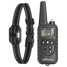 Dog Training Collar With Remote Rechargeable Dog Training Collar Ip68 Waterproof With 4 Training Modes 3 Channels For Medium And Small Dogs