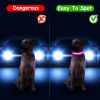Light Up Dog Collar Led Dog Collar Safety Night Glowing Dog Collar With 9 Light Colors Ipx7 Waterproof Usb Rechargeable S/M/L