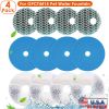 4 Pack Filter Set For Gpct4415 Pet Water Fountain Double Sponge Activated Carbon Ion Resin 8D Filter Cotton