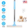 Pet Hair Removal Rake With 54.33In Adjustable Telescopic Rod Multi-Fabric Dog Cat Hair Scraper Lint Shaver For Carpet Rug Clothes Couch