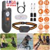 984Ft Dog Training Collar Ip65 Waterproof Pet Beep Vibration Electric Shock Collar 3 Channels Rechargeable Transmitter Receiver Trainer With Recording