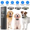 2-In-1 Dog Shock And Bark Collar Dog Training Collar With Remote 3 Collars Rechargeable Ip68 Waterproof With 3 Channels For Medium And Small Dogs