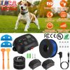Dog Fence System Pet Containment System With 100 Adjustable Levels 2 Receivers Ipx7 Waterproof Rechargeable Underground Fence For Small Medium Large D