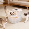 Smart Pet Water Fountain Automatic Cat Water Dispenser 4.5L Cordless Rechargeable Dog Water Fountain Self-Refill With 3 Adjustable Volume 3 Time Inter