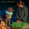 Usb Rechargeable Led Dog Collar Multi-Color Lighting Dog Safety Collar Cuttable Length Glow Dog Collar For Small Medium Large Dog Night Walking