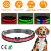 Led Dog Collar Usb Rechargeable Adjustable Dog Safety Collar Night Safety Flashing Luminous Light Up Collar