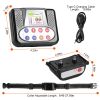 990Ft Range Dog Wireless Fence Remote Training Collar Ipx6 Waterproof Receiver With 0-9 Levels Beep Vibration Shock Mode 4 Channels Rechargeable Trans