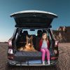 Dog Car Seat Cover Waterproof Scratchproof Pet Car Rear Protector Mat Pet Back Seat Cover With Dog Seat Belt For Car Truck Suv