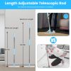 Pet Hair Removal Rake With 54.33In Adjustable Telescopic Rod Multi-Fabric Dog Cat Hair Scraper Lint Shaver For Carpet Rug Clothes Couch