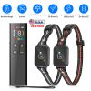 2-In-1 Dog Shock And Bark Collar Dog Training Collar With Remote 2 Collars Rechargeable Ip68 Waterproof With 3 Channels For Medium And Small Dogs