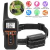 3280Ft Dog Training Collar Ip67 Waterproof Pet Beep Vibration Electric Shock Collar 3 Channels Rechargeable Transmitter Receiver Trainer With Flashlig