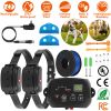 Dog Fence System Pet Containment System With 100 Adjustable Levels 2 Receivers Ipx7 Waterproof Rechargeable Underground Fence For Small Medium Large D