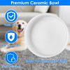 Heated Water Bowl For Dogs And Cats Ceramic Heated Pet Water Bowl Food Warmer Usb Powered Thermal Pet Bowl Provide Fresh Non Freezing Drinkable Water