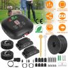 Dog Fence System Pet Containment System With 9 Adjustable Levels 2 Recivers Ipx8 Waterproof Rechargeable Underground Fence For Small Medium Large Dog