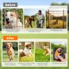 2 In 1 Wireless Dog Fence System With 2 Training Collars Invisible Dog Fence Ip68 Waterproof With 722Ft Adjustable Range Beep Vibration  Static Shock