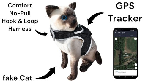 Waterproof Mobile Phone Pet Tracking System Realtime GPS Locator + App Size:L
