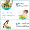 Dog Puzzle Food Feeder Slow Feeding Bowl Interactive Toy Dog Treat Dispensing Toy For Iq Training Mental Enrichment For Small Medium Large Dog Cat