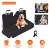 Dog Car Seat Cover Waterproof Scratchproof Pet Car Rear Protector Mat Pet Back Seat Cover With Dog Seat Belt For Car Truck Suv