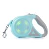16Ft Retractable Dog Leash Extendable Pet Leash Dog Walking Leash With Flashlight Rgb Light 2 Rolls Of Waste Bags Dispenser Fit For 66-110Lbs