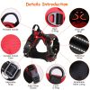 Light Up Dog Harness Rechargeable Led Dog Harness No Pull Lighted Dog Vest With Handle For Small/Medium/Large Dogs
